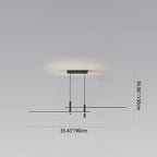 Modern Minimalist Iron Aluminum Silica Strip Spotlight LED Chandeliers Island Light for Dining Room BulbSquare