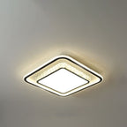 Modern Luxury Iron Acrylic Crystal Square Round Rectangular LED Flush Mount Ceiling Light For Bedroom