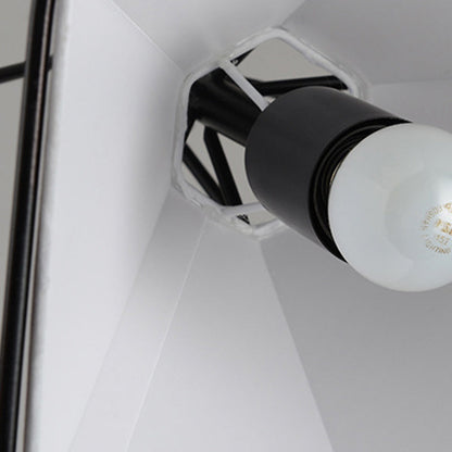 Contemporary Industrial Iron Fabric Diamond 1-light Pendant Light for Dining Room