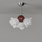 Contemporary Creative Iron PE Floral 3-Light Pendant Light For Bedroom