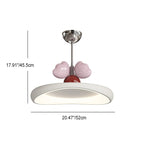 Lumendat Contemporary Nordic Kids Iron Acrylic Round Heart LED Pendant Light For Bedroom Lumendat