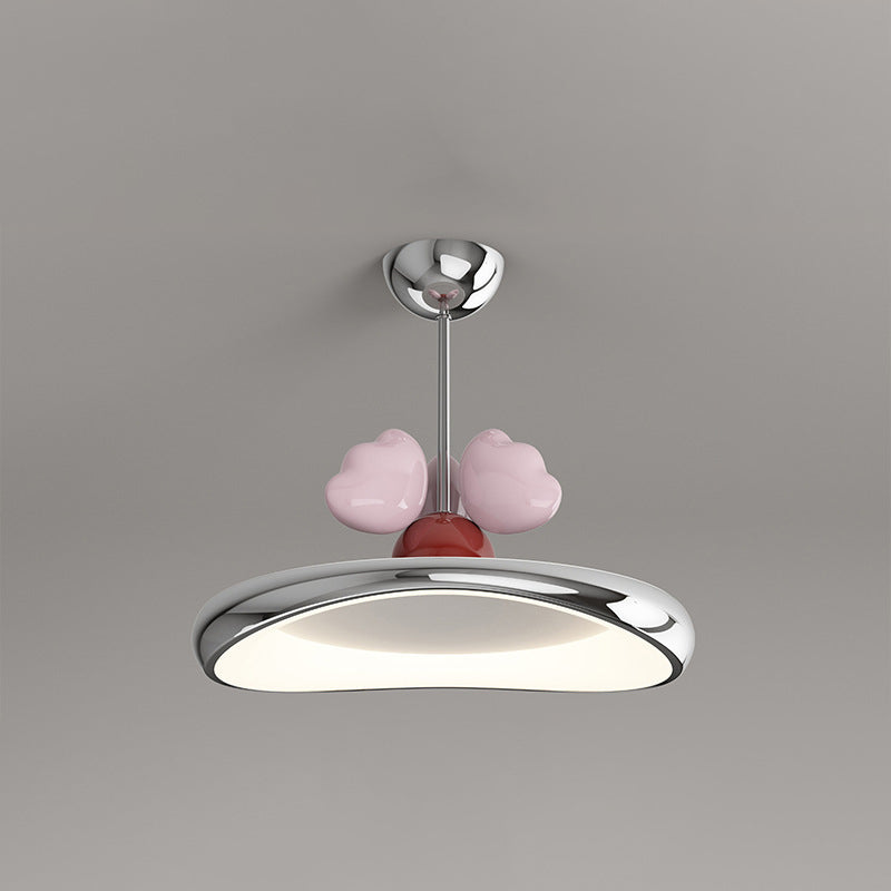 Lumendat Contemporary Nordic Kids Iron Acrylic Round Heart LED Pendant Light For Bedroom Lumendat