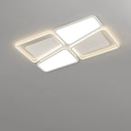 Modern Simplicity Iron Aluminum PMMA Irregular Rectangular Square Round LED Flush Mount Ceiling Light For Living Room
