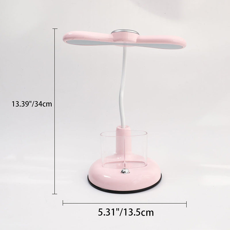 Lumendat Modern Simplicity Kids Adjustable Rechargeable ABS Strip Pen Container LED Desk Lamp For Study Lumendat