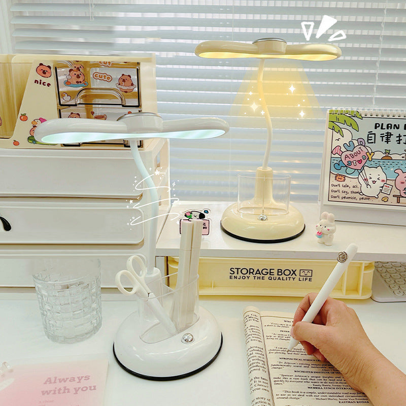 Lumendat Modern Simplicity Kids Adjustable Rechargeable ABS Strip Pen Container LED Desk Lamp For Study Lumendat