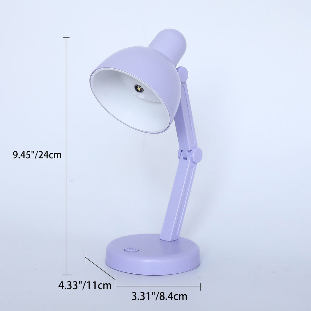 Modern Simplicity ABS Battery Foldable Round LED Desk Lamp For Study Lumendat