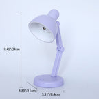 Modern Simplicity ABS Battery Foldable Round LED Desk Lamp For Study Lumendat