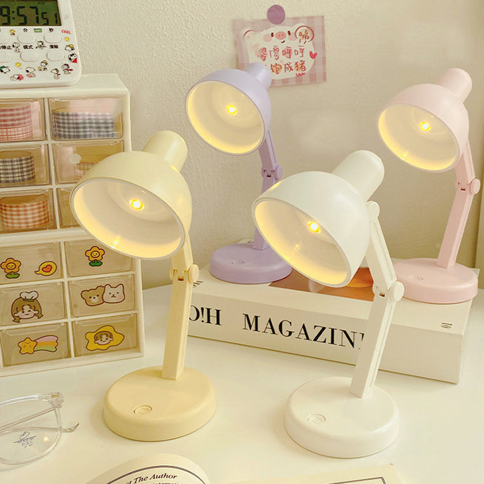 Modern Simplicity ABS Battery Foldable Round LED Desk Lamp For Study Lumendat