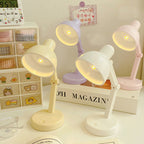 Modern Simplicity ABS Battery Foldable Round LED Desk Lamp For Study Lumendat