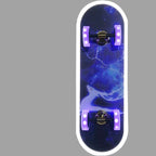Contemporary Creative Kids Iron Acrylic Elliptical Skateboard LED Flush Mount Ceiling Light for Bedroom