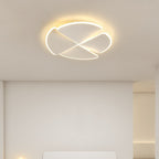 Contemporary Nordic Iron Acrylic Piece Square Round LED Flush Mount Ceiling Light For Bedroom