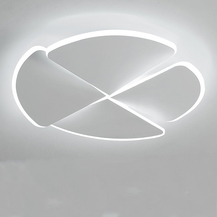 Contemporary Nordic Iron Acrylic Piece Square Round LED Flush Mount Ceiling Light For Bedroom