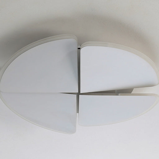 Contemporary Nordic Iron Acrylic Piece Square Round LED Flush Mount Ceiling Light For Bedroom