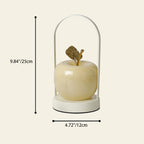 Contemporary Creative Rechargeable Iron Glass Apple Portable LED Table Lamp Night Light For Bedside Lumendat