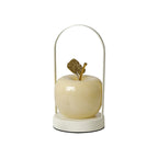 Contemporary Creative Rechargeable Iron Glass Apple Portable LED Table Lamp Night Light For Bedside Lumendat