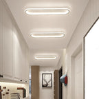 Modern Minimalist Iron Silica Elliptical LED Flush Mount Ceiling Light for Hallway