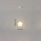 Contemporary Nordic Iron PE Star Moon Cloud LED Pendant Light For Bedside