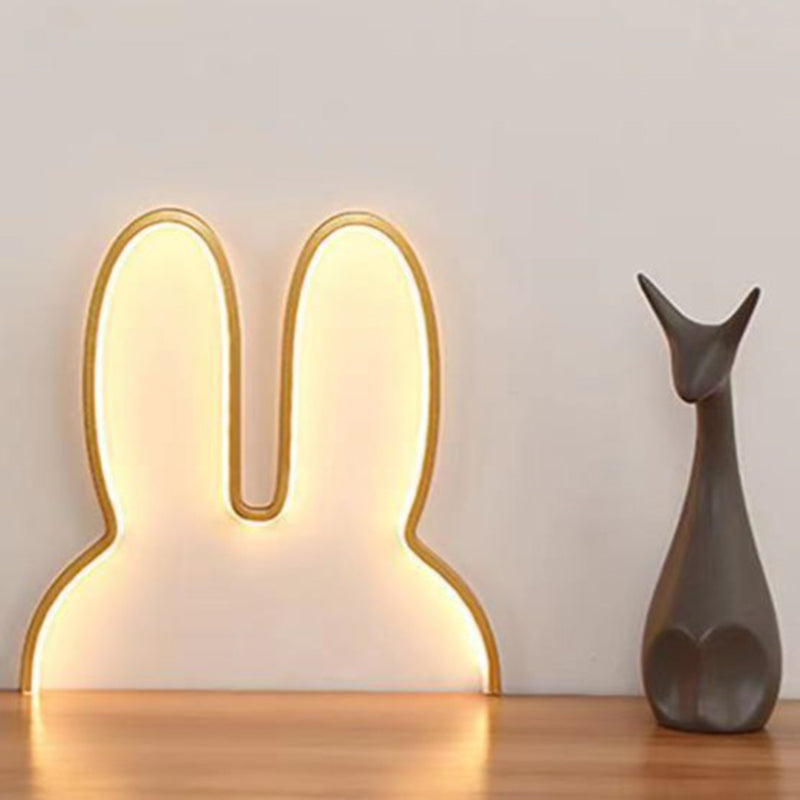 Lumendat Contemporary Creative Kids Metal USB Bunny Ear Hanging LED Wall Sconce Lamp For Bedroom Lumendat