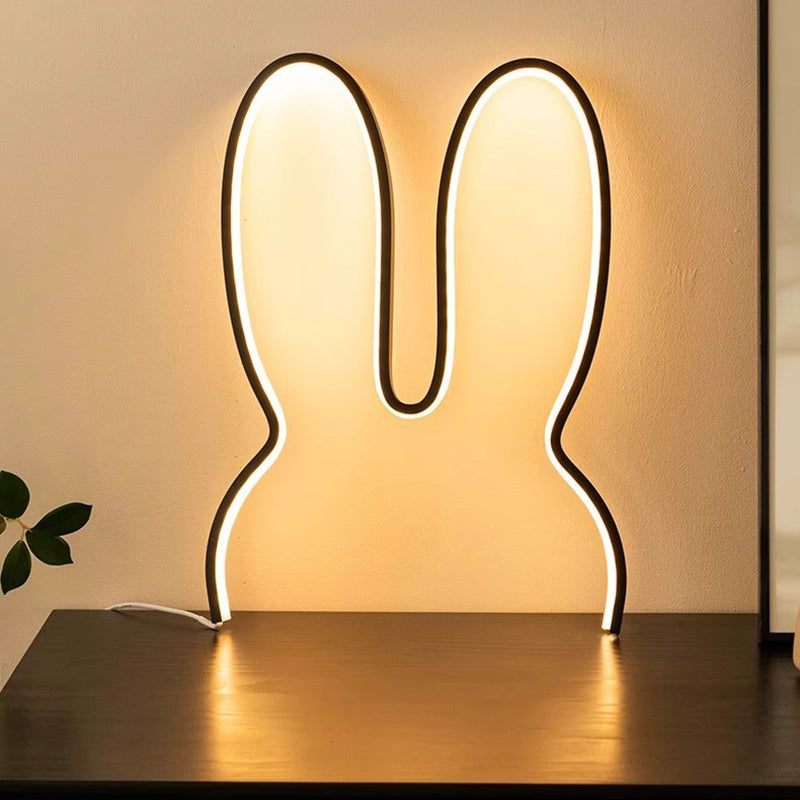 Lumendat Contemporary Creative Kids Metal USB Bunny Ear Hanging LED Wall Sconce Lamp For Bedroom Lumendat