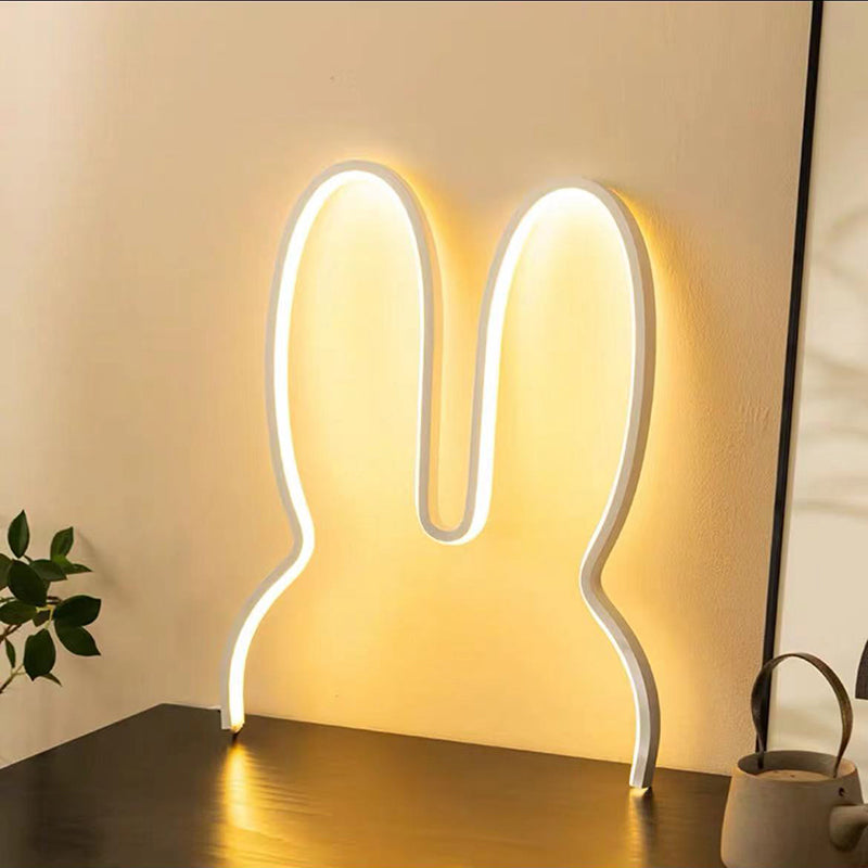 Lumendat Contemporary Creative Kids Metal USB Bunny Ear Hanging LED Wall Sconce Lamp For Bedroom Lumendat