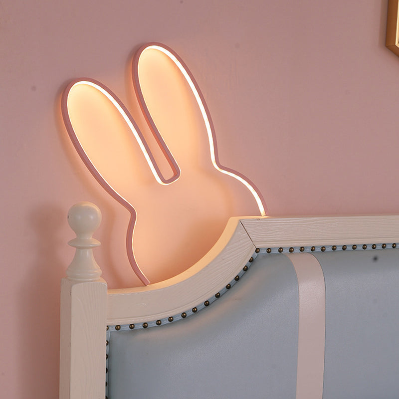 Lumendat Contemporary Creative Kids Metal USB Bunny Ear Hanging LED Wall Sconce Lamp For Bedroom Lumendat