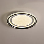 Contemporary Nordic Iron Aluminum Acrylic Round Mist LED Flush Mount Ceiling Light For Bedroom