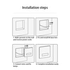 Modern Minimalist Waterproof Aluminum Alloy Steel PC Square LED Recessed Wall Sconce Lamp For Hallway