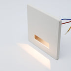 Modern Minimalist Waterproof Aluminum Alloy Steel PC Square LED Recessed Wall Sconce Lamp For Hallway
