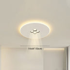 Modern Minimalist Iron Acrylic Rectangular Square Round Spotlight LED Flush Mount Ceiling Light For Living Room