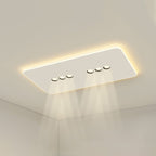 Modern Minimalist Iron Acrylic Rectangular Square Round Spotlight LED Flush Mount Ceiling Light For Living Room