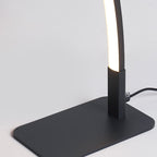 Modern Minimalist USB Curved Iron Aluminum LED Desk Lamp For Study Lumendat