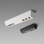 Modern Minimalist Aluminum Rectangular Strip LED Spotlight Flush Mount Ceiling Light For Hallway