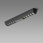 Modern Minimalist Aluminum Rectangular Strip LED Spotlight Flush Mount Ceiling Light For Hallway