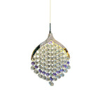 Modern Luxury Hardware Crystal Beads Fishtail LED Pendant Light For Bedside