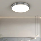 Modern Minimalist Iron Acrylic Round Two-Tier LED Flush Mount Ceiling Light For Bedroom