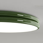 Modern Minimalist Iron Acrylic Round Two-Tier LED Flush Mount Ceiling Light For Bedroom