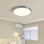 Modern Minimalist Iron Acrylic Round Two-Tier LED Flush Mount Ceiling Light For Bedroom
