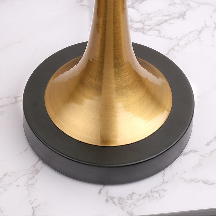 Contemporary Retro Fabric Metal Cylinder Touch Sensor Dimmable 1-Light Table Lamp For Bedside Lumendat