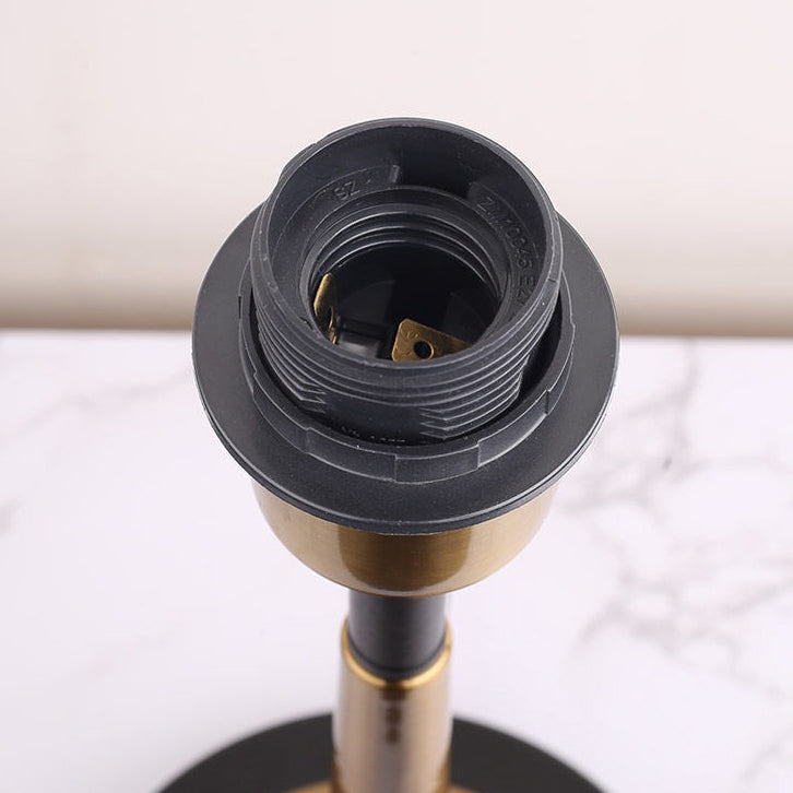 Contemporary Retro Fabric Metal Cylinder Touch Sensor Dimmable 1-Light Table Lamp For Bedside Lumendat
