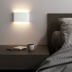 Modern Minimalist Aluminum Square Rectangular LED Wall Sconce Lamp For Bedside
