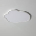 Modern Minimalist Aluminum PVC Irregular Cloud LED Flush Mount Ceiling Light For Bedroom
