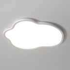 Modern Minimalist Aluminum PVC Irregular Cloud LED Flush Mount Ceiling Light For Bedroom