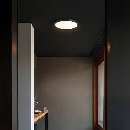 Modern Minimalist Waterproof Aluminum Alloy Pc Round Square LED Flush Mount Ceiling Light for Outdoor Patio