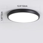 Modern Minimalist Waterproof Aluminum Alloy Pc Round Square LED Flush Mount Ceiling Light for Outdoor Patio