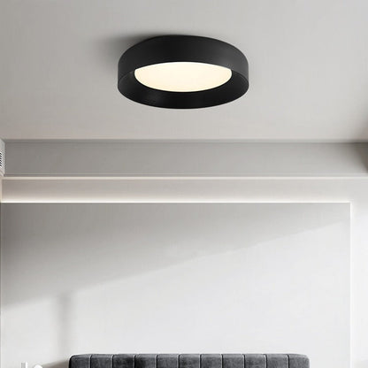 Modern Minimalist Round Iron Acrylic LED Flush Mount Ceiling Light For Bedroom