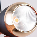 Contemporary Scandinavian Aluminum Liftable Elliptical Bullet LED Pendant Light For Bedside