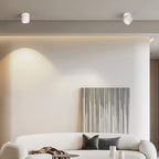 Modern Simplicity Rotatable Aluminum Round Downlight LED Semi-flush Mount Ceiling Light for Living Room BulbSquare