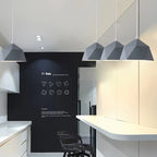Contemporary Scandinavian Iron Geometric Polygon Rhombus 1-light Pendant Light for Dining Room BulbSquare