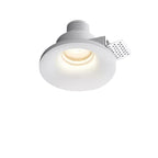 Modern Minimalist Round Square Plaster Embedded Spotlight 1-light Flush Mount Ceiling Light for Living Room BulbSquare