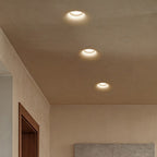 Modern Minimalist Round Square Plaster Embedded Spotlight 1-light Flush Mount Ceiling Light for Living Room BulbSquare
